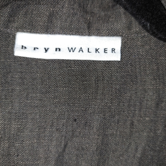 Bryan Walker Gray Double Breasted Linen Blazer Size Small - Picture 5 of 7